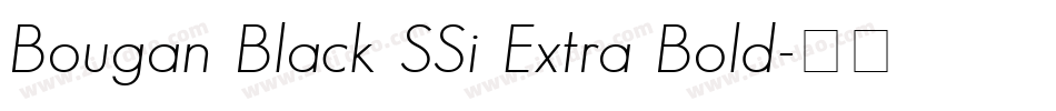 Bougan Black SSi Extra Bold字体转换